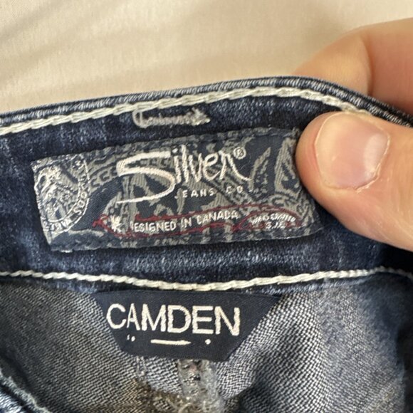 Silver Jeans Co Camden Women’s Denim Jeans Blue W32 L31 Stretch Low Rise Stretch - Picture 6 of 8